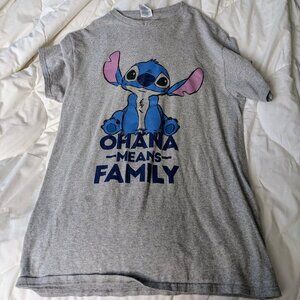Delta Pro Weight "Ohana Means Family" Stitch T-Shirt